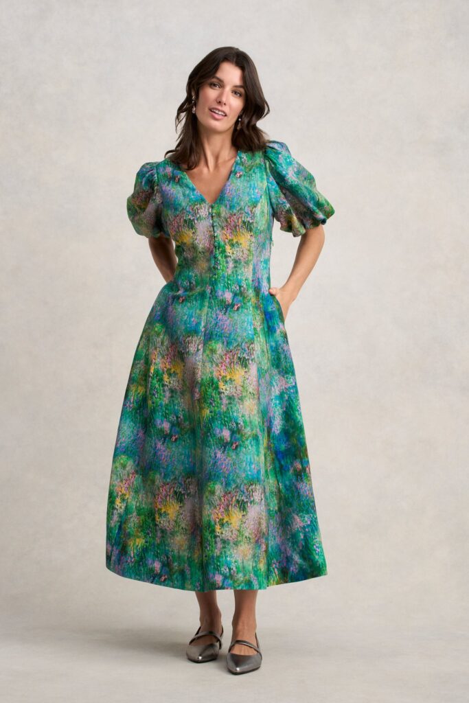 Event Dress - Abstract Monet Print