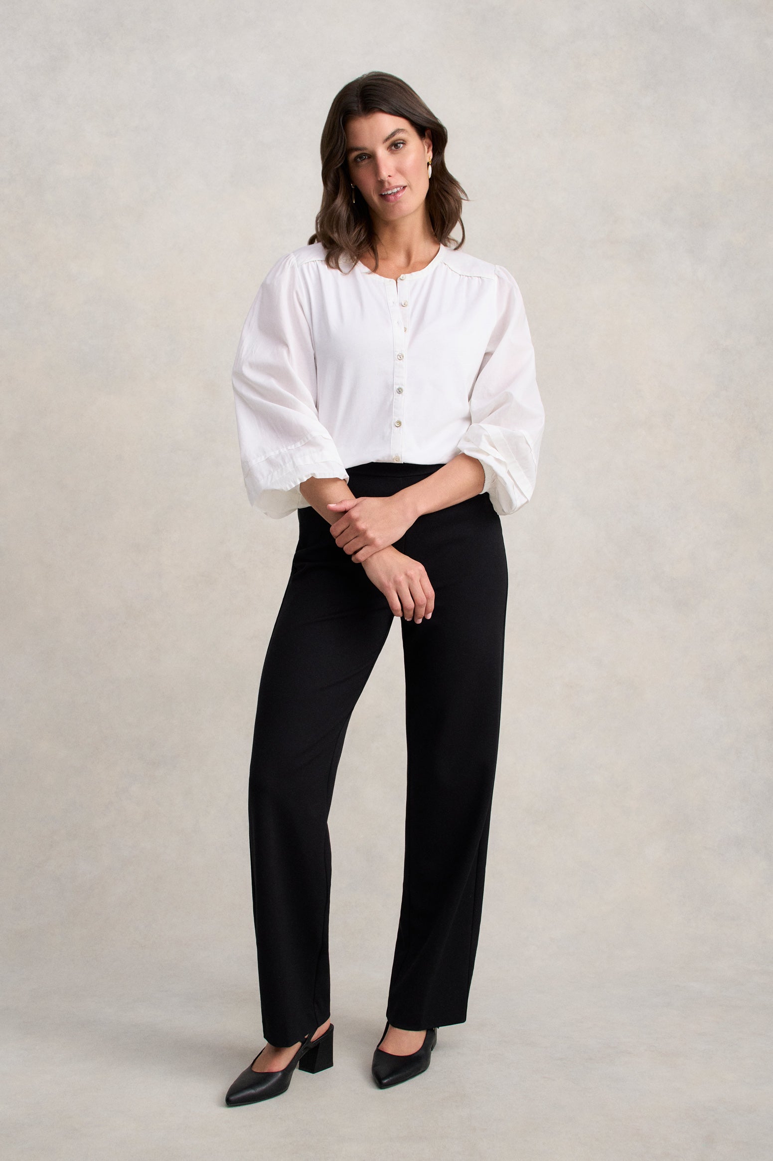 Jersey Mix Shirt - White