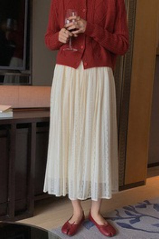 Vintage Ribbed Cropped Cardigan
